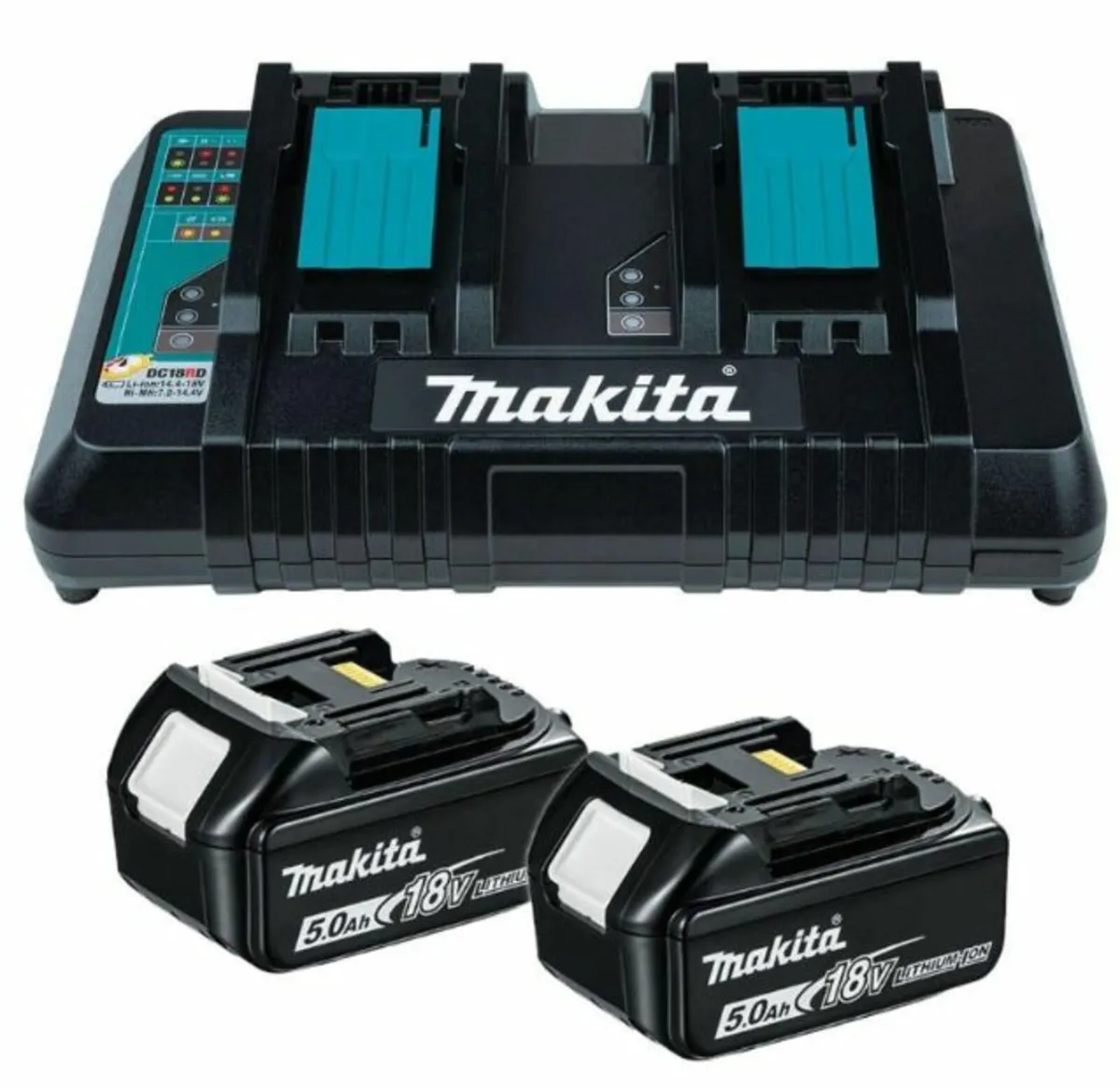 Makita 18v BL1850 & DC18RD Charger & battery Set