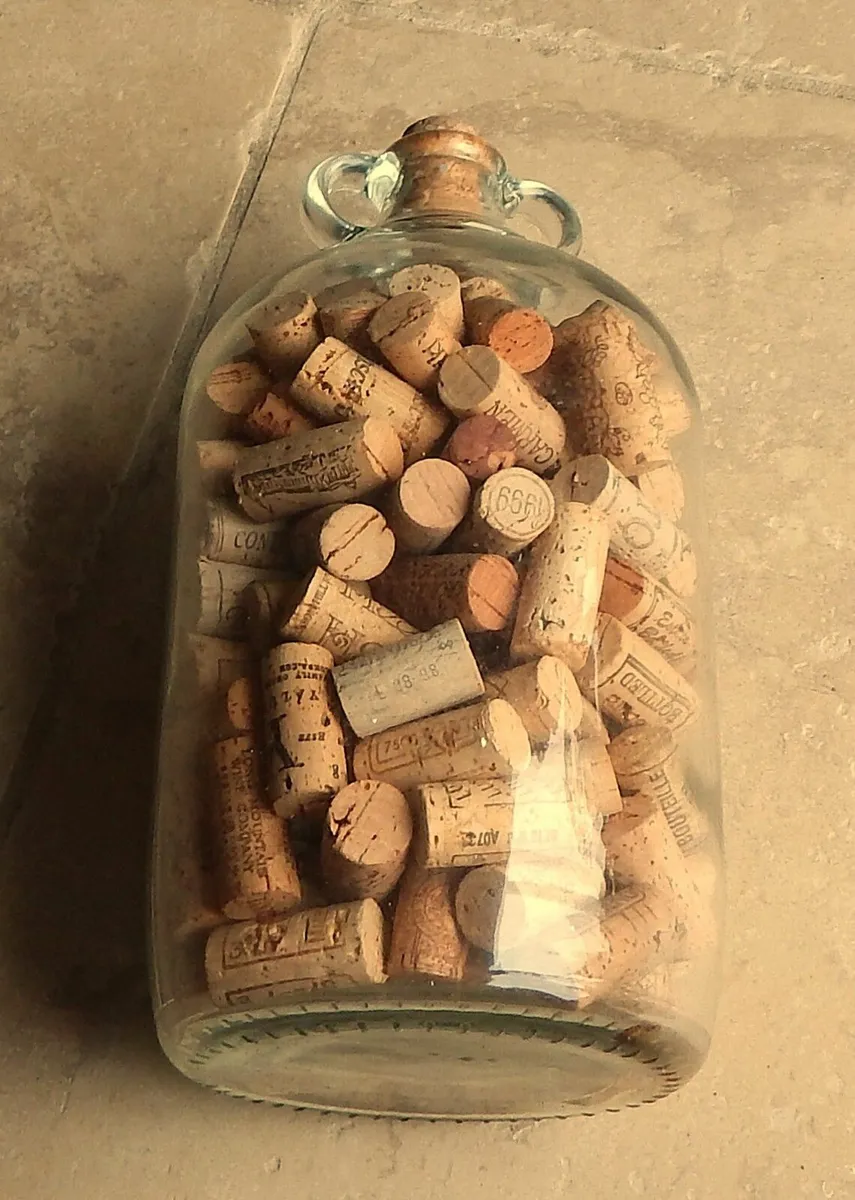 1 Gallon Glass Demijohn filled with Wine Corks - Image 3