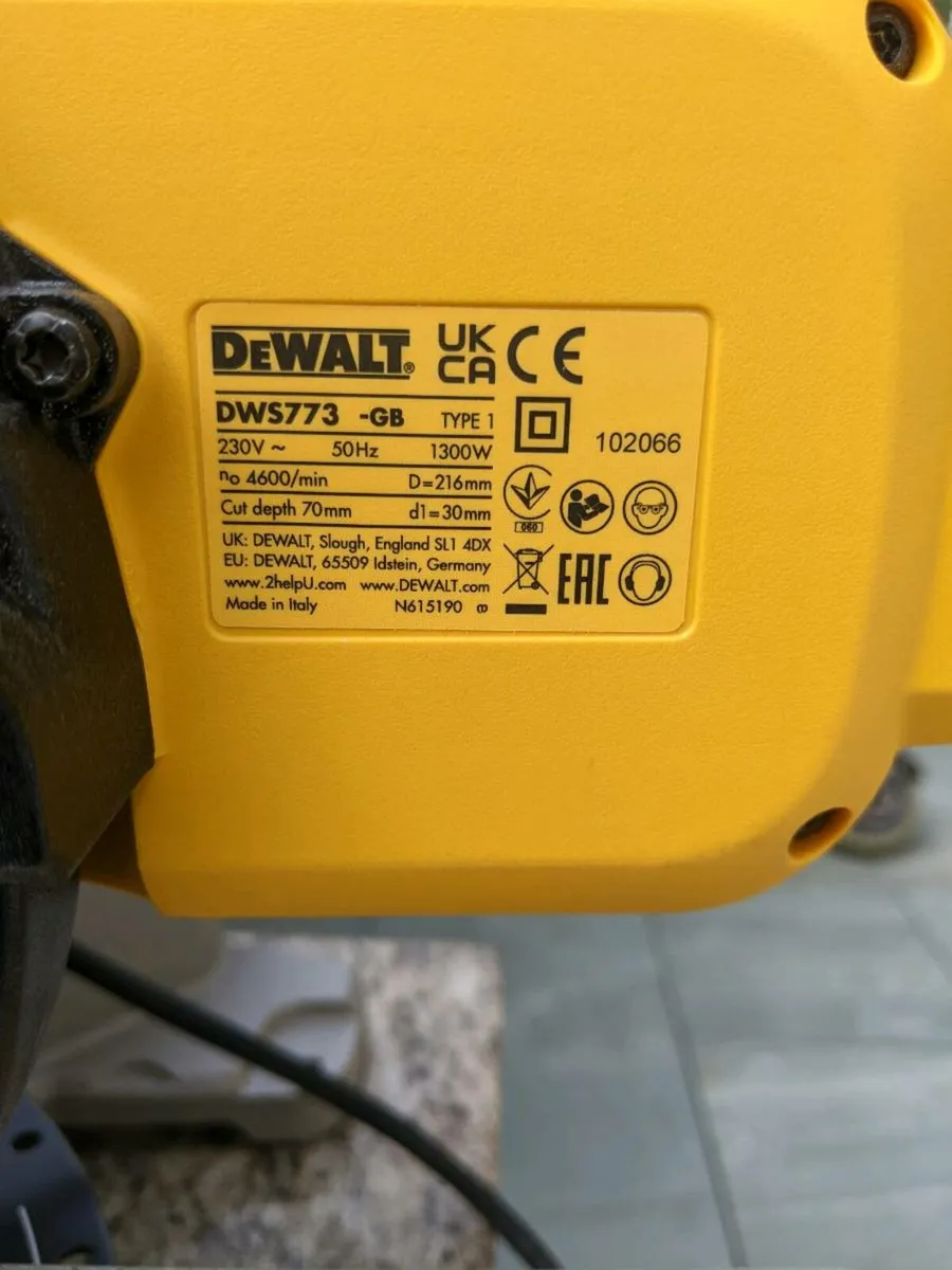 DeWalt chop saw - Image 2