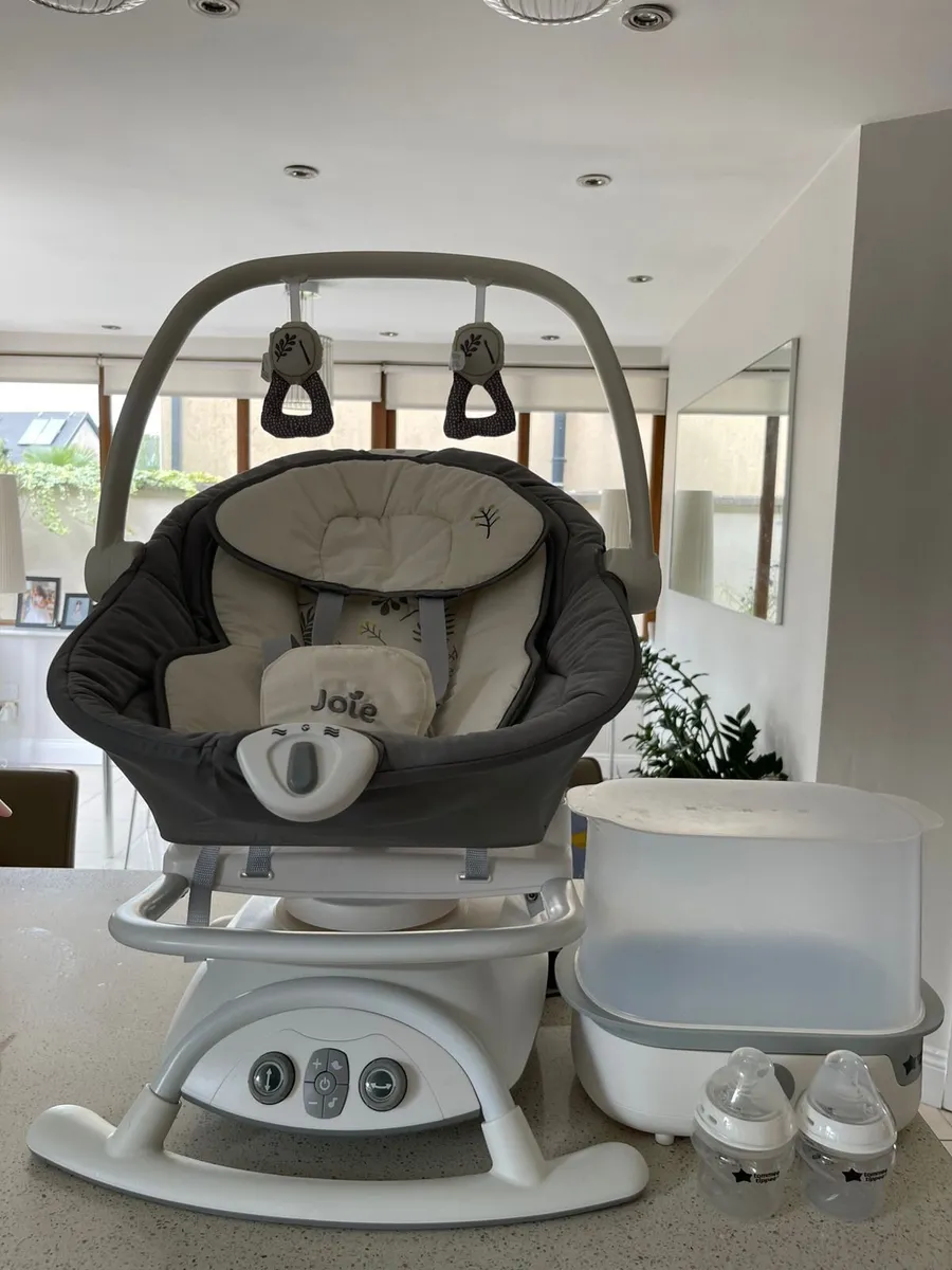 Baby Bundle for sale! (Bouncer, Cot & Steriliser) - Image 1