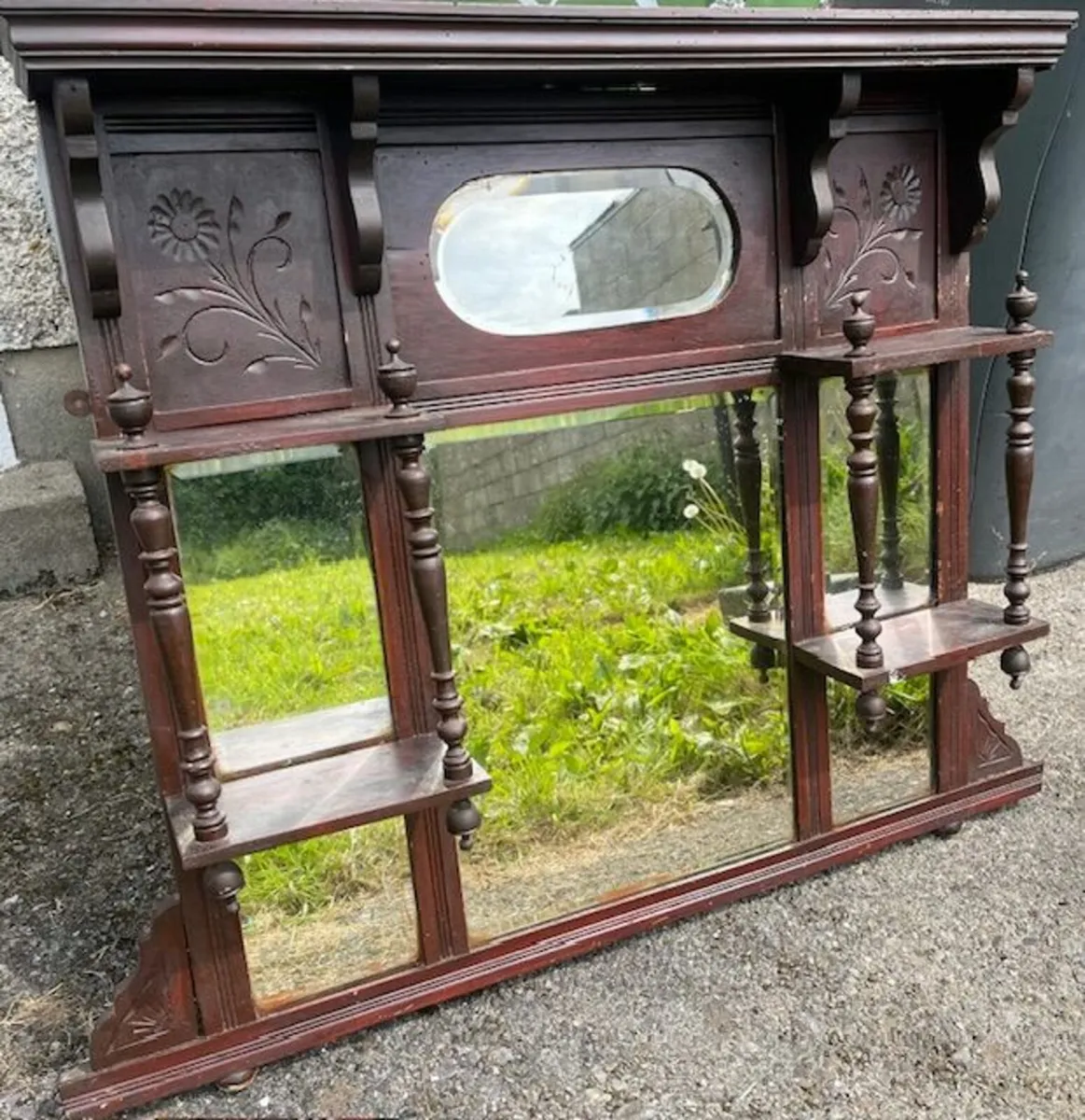 Antique overmantle - Image 1
