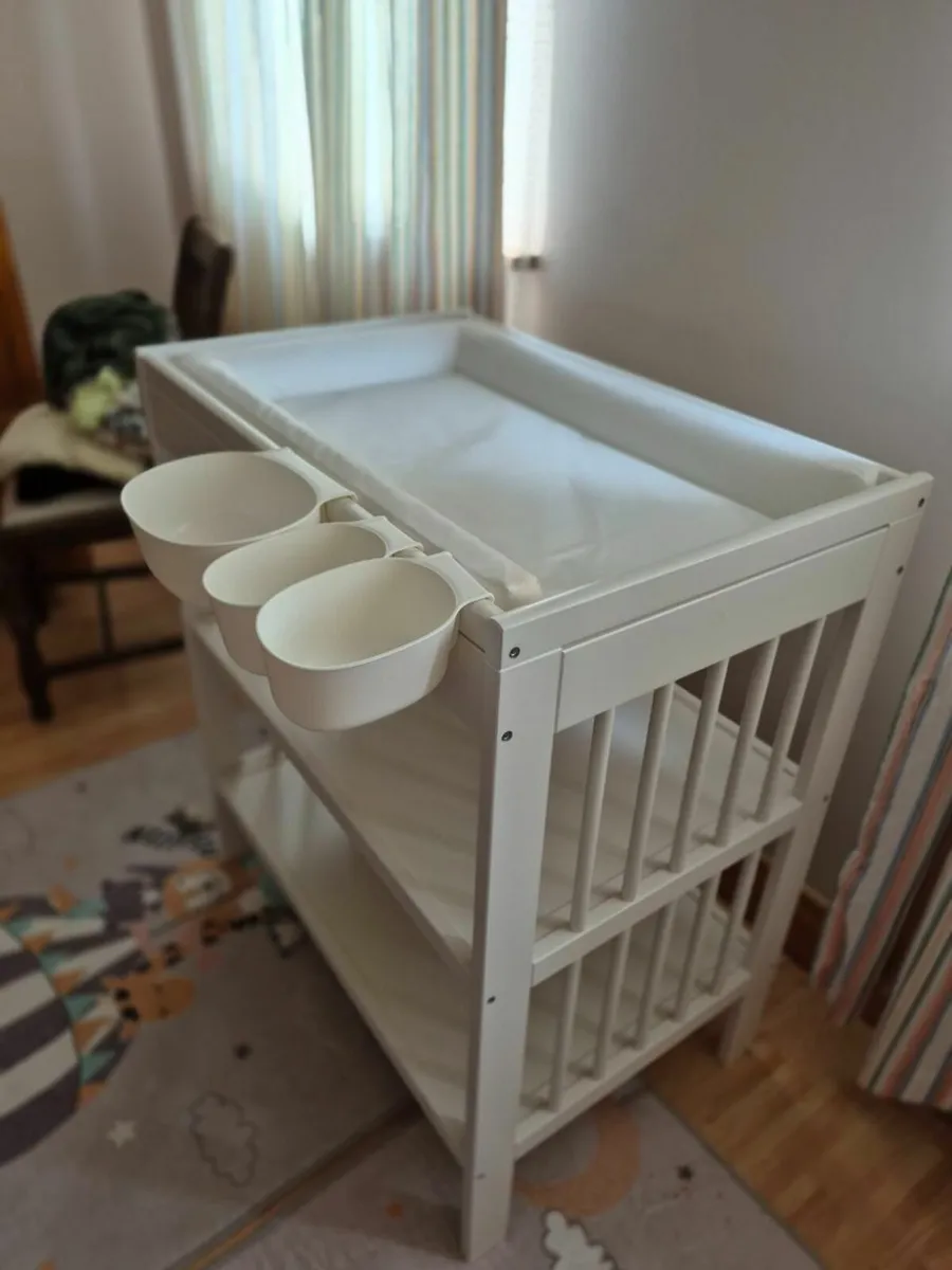 IKEA Baby Changing Table with Storage Shelves - Image 1