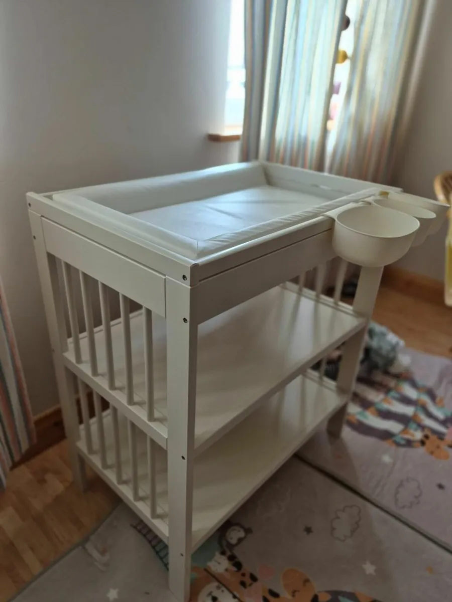 IKEA Baby Changing Table with Storage Shelves - Image 2