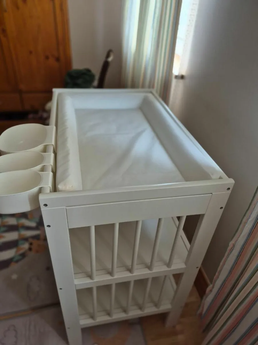 IKEA Baby Changing Table with Storage Shelves - Image 3