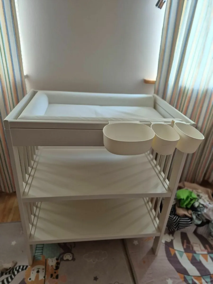 IKEA Baby Changing Table with Storage Shelves - Image 4