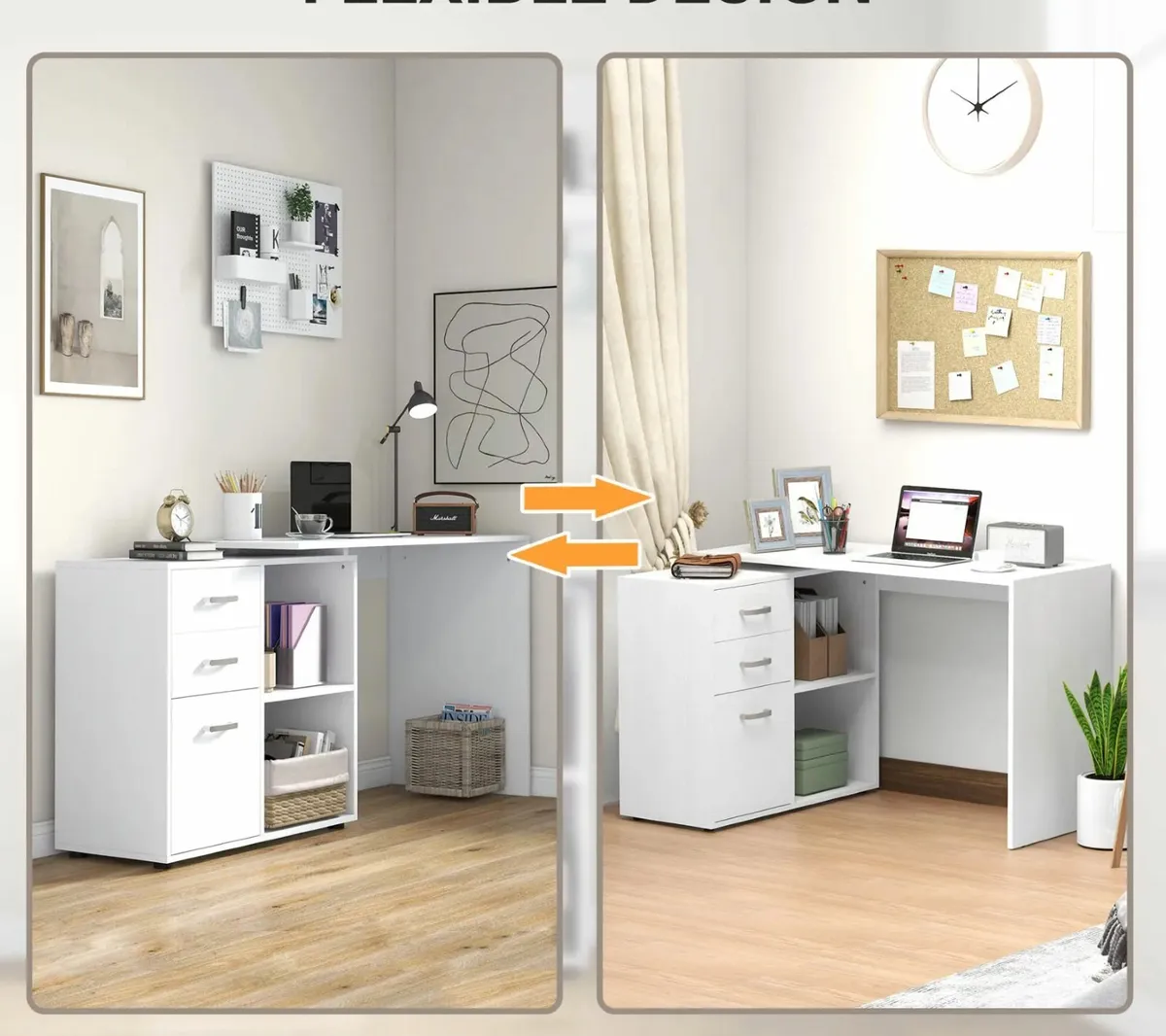 Modern L-Shaped Desk - Image 4