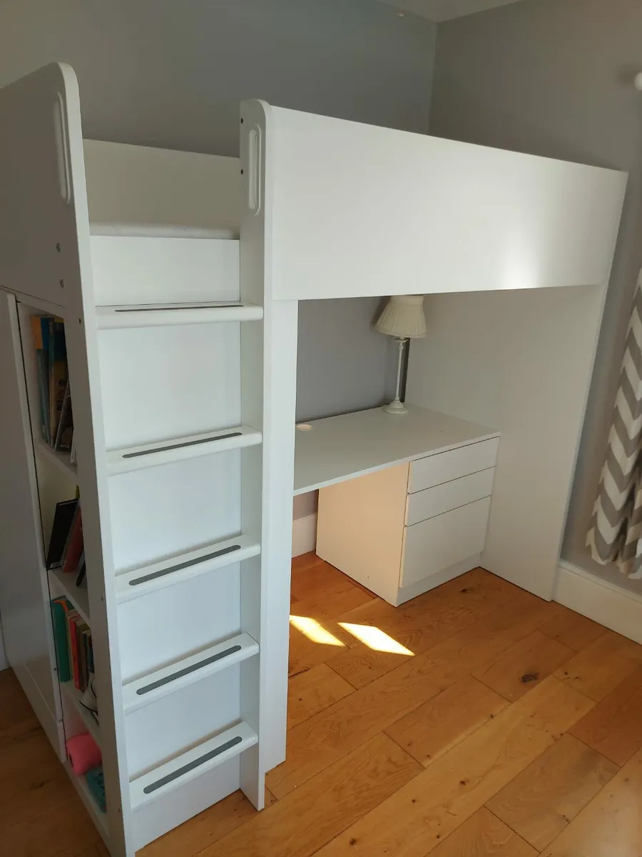 Kids Bed, Desk and Wardrobe Set - Image 1