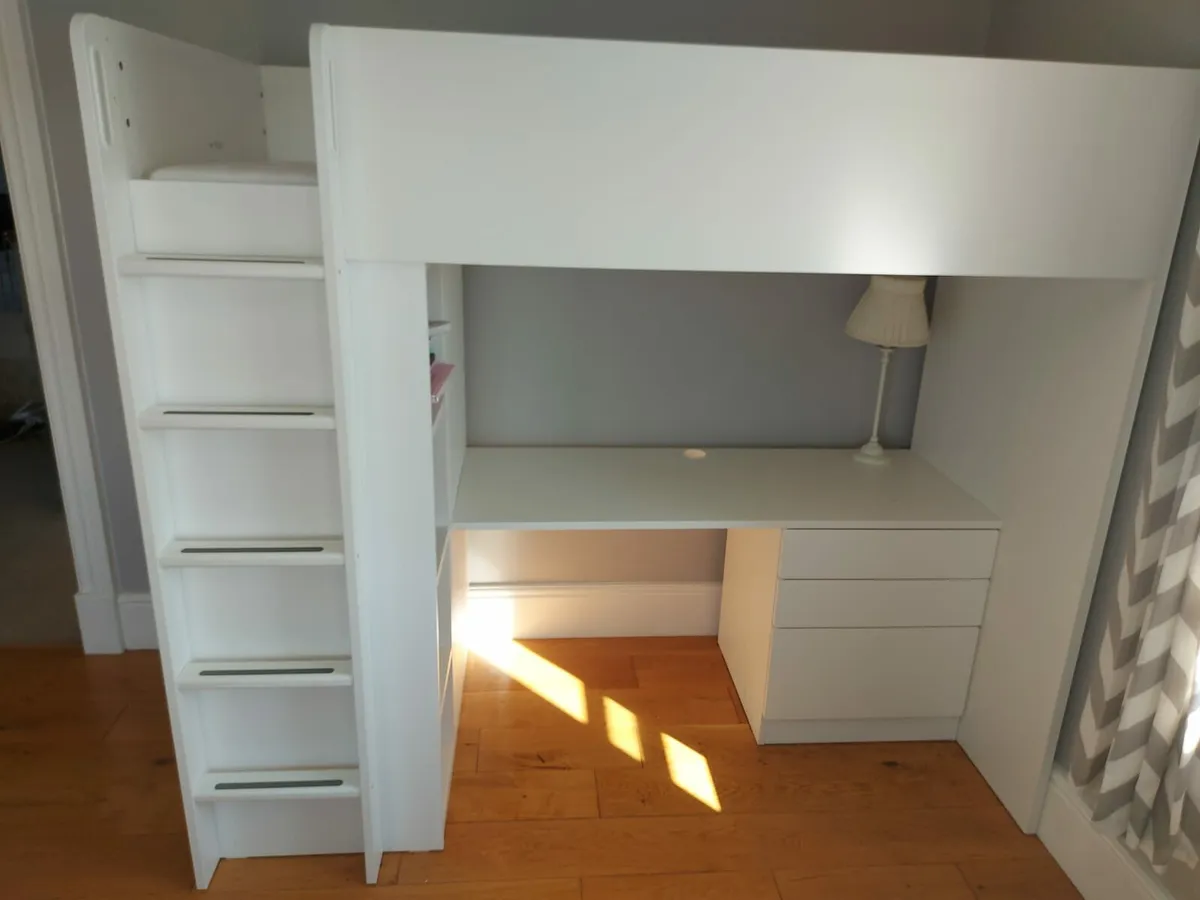 Kids Bed, Desk and Wardrobe Set - Image 4