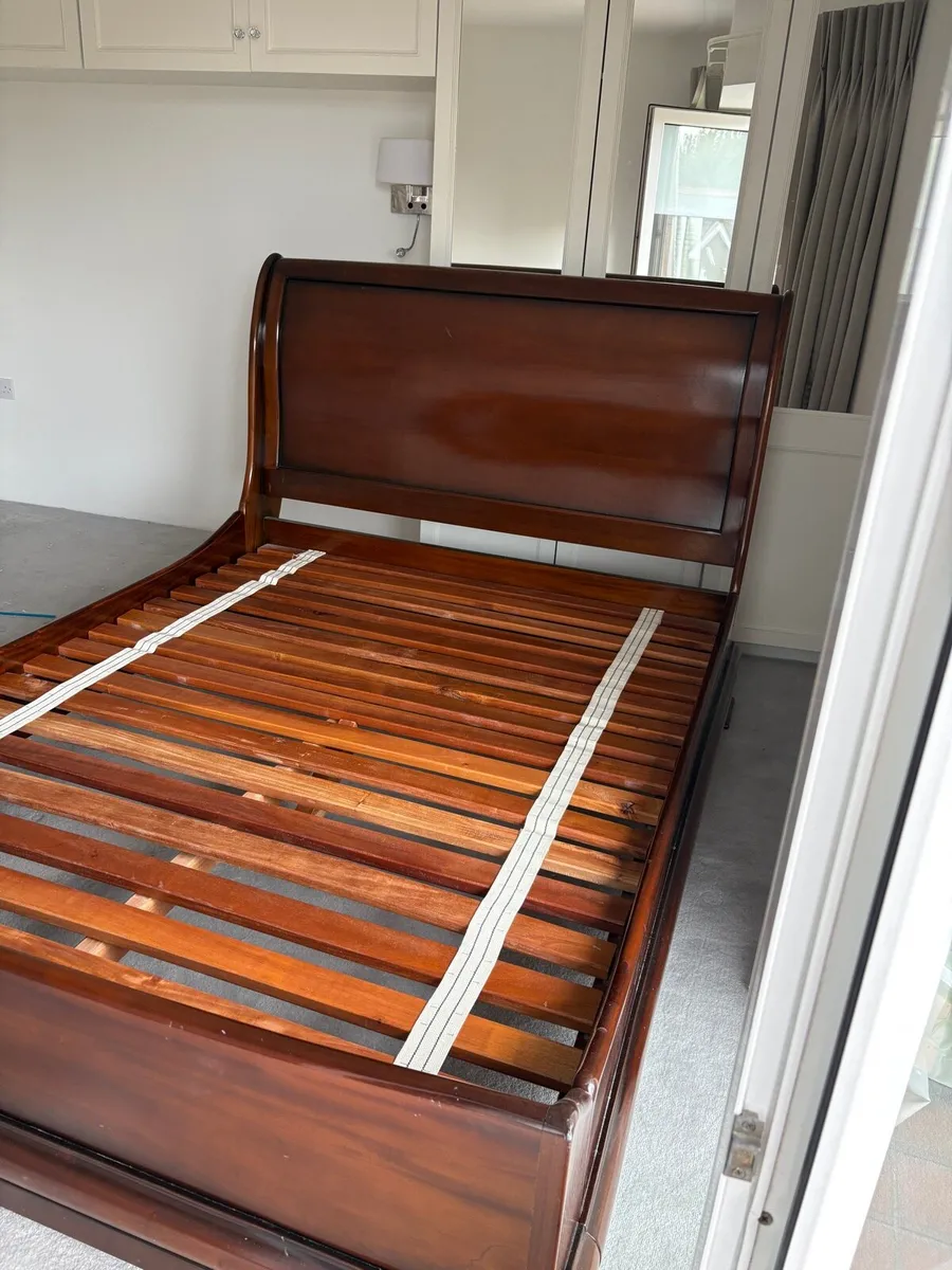 Mahogany Sleigh Bed - Image 1