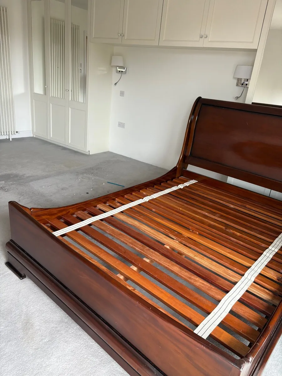 Mahogany Sleigh Bed - Image 2
