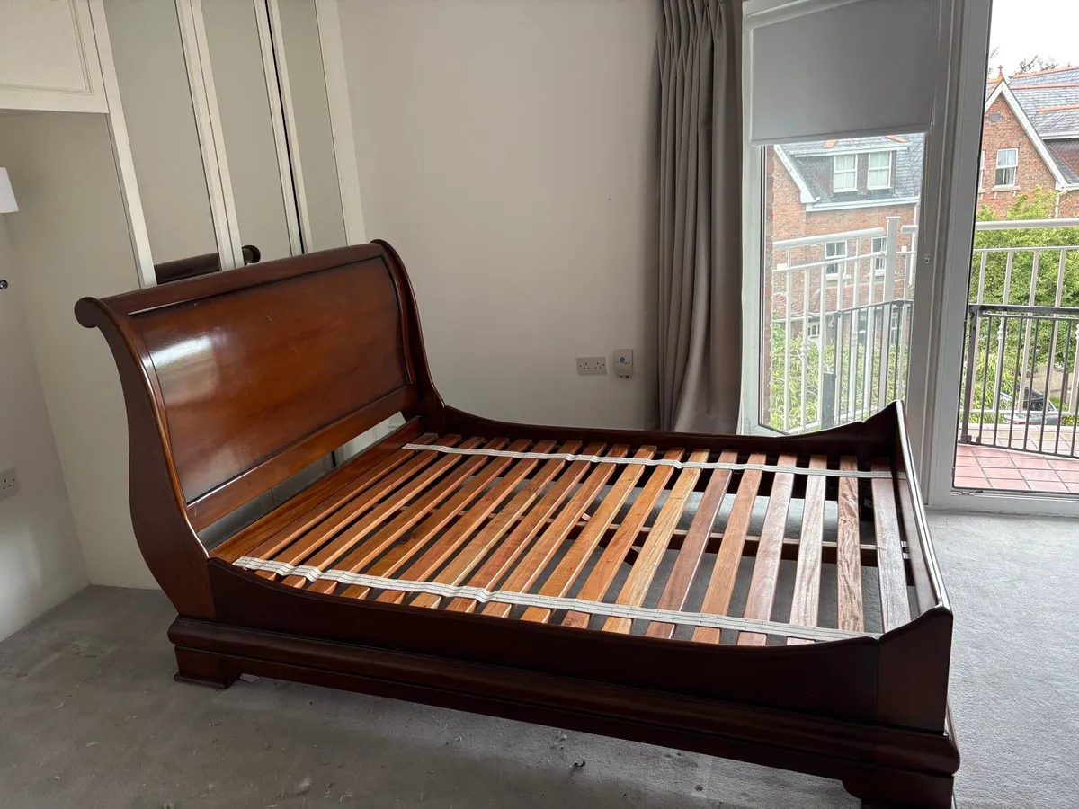 Mahogany Sleigh Bed - Image 4