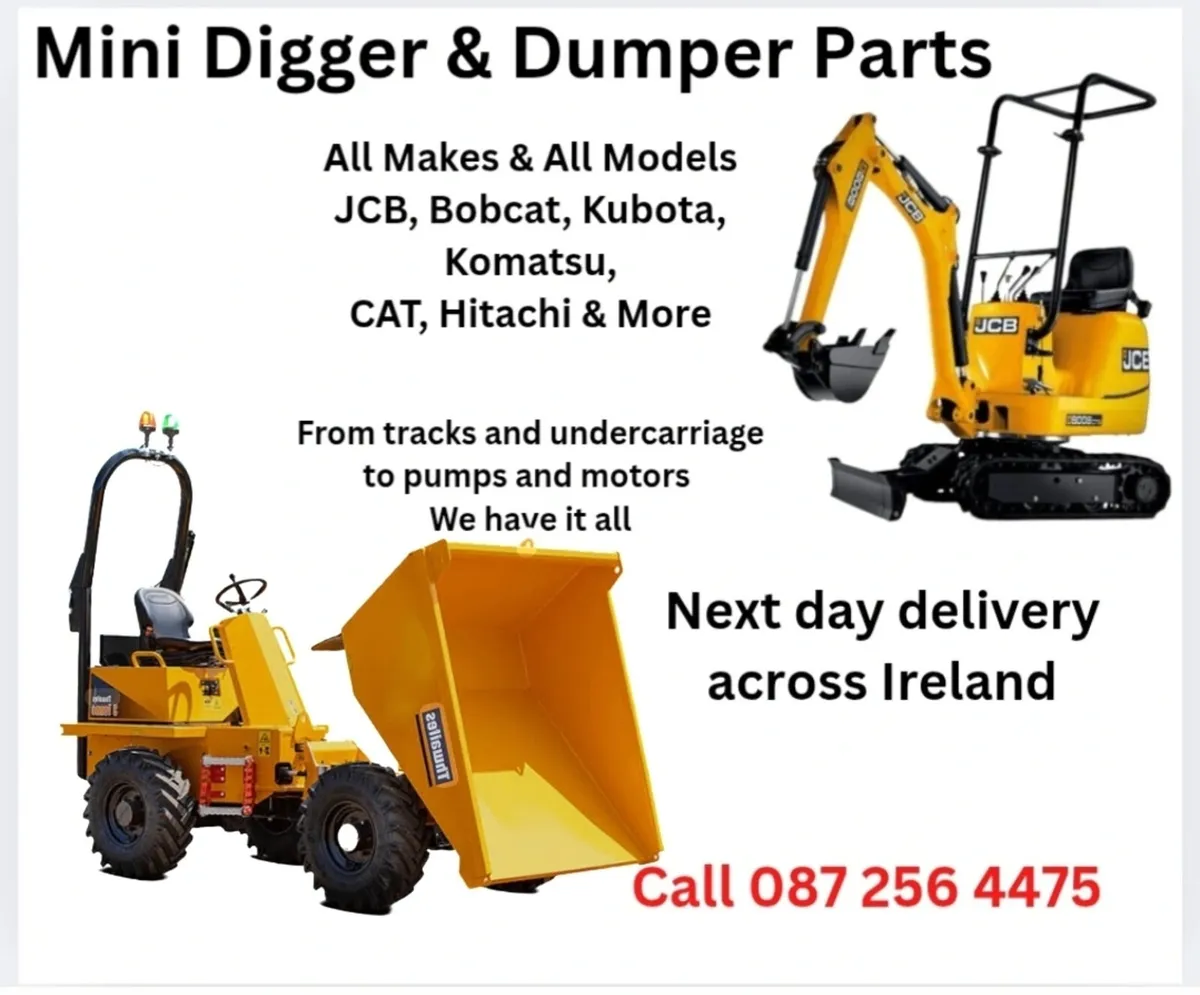 Mini digger and dumper spare parts - Image 1