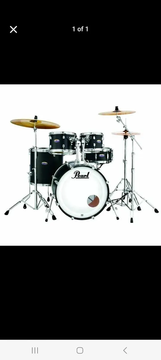 Pearl Complete 5 Peice export Pearl Drum Kit.