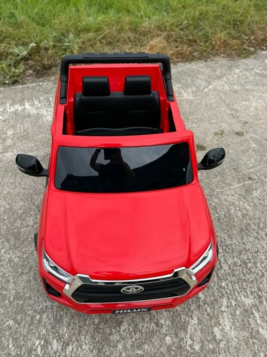 Toyota Hilux Red - Kids Ride On Jeep - Image 3
