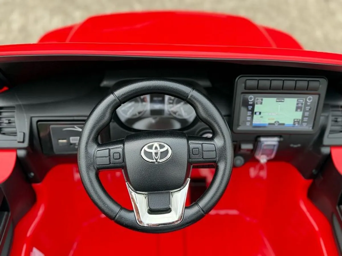 Toyota Hilux Red - Kids Ride On Jeep - Image 4