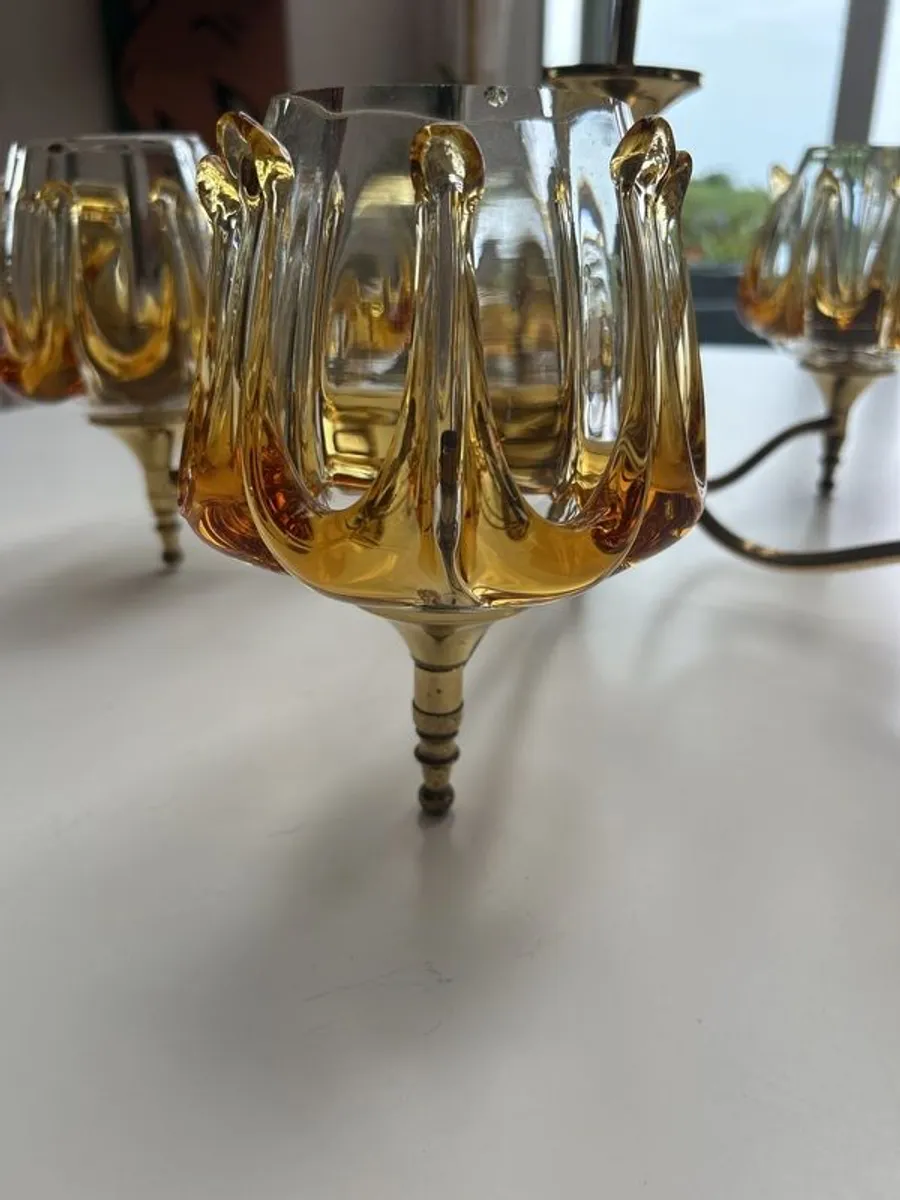 Stunning retro Murano glass chandelier ,Matching Sconces - Image 2