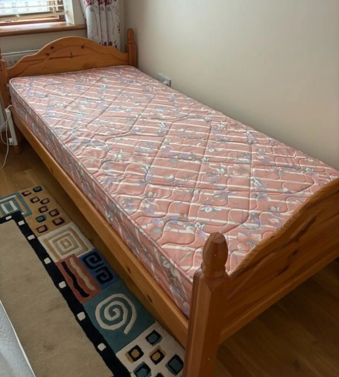 Pine Sigle Bed. Delivery Available.