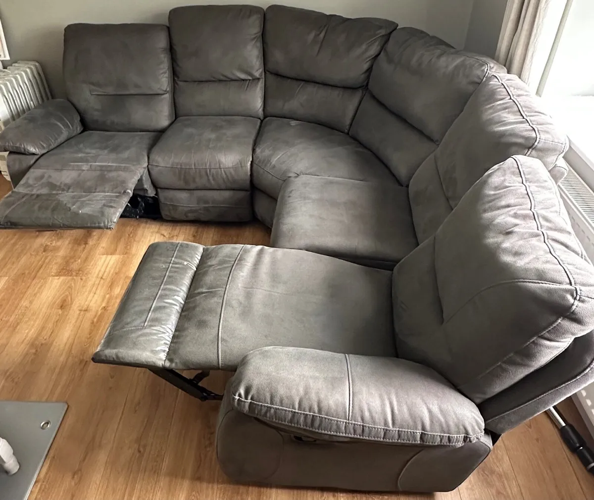 L-Shaped Couch with Recliners - Image 2