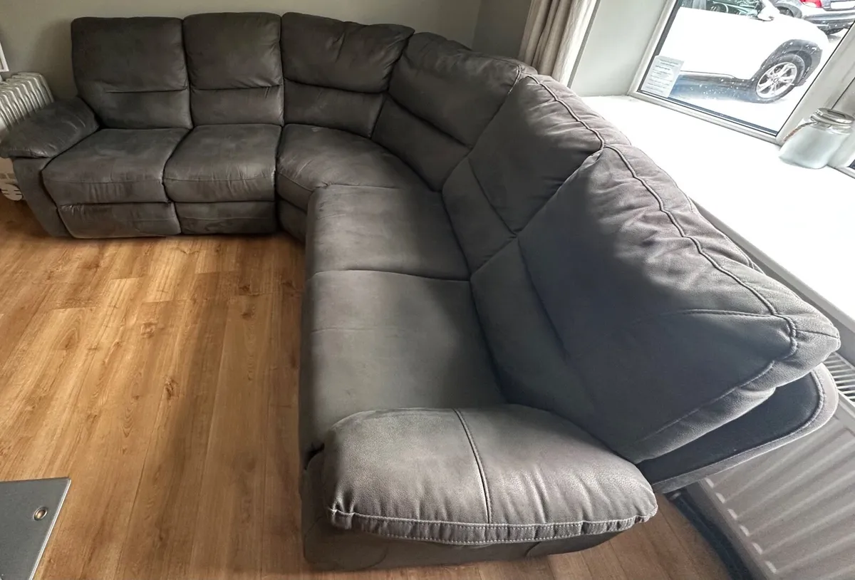 L-Shaped Couch with Recliners - Image 3