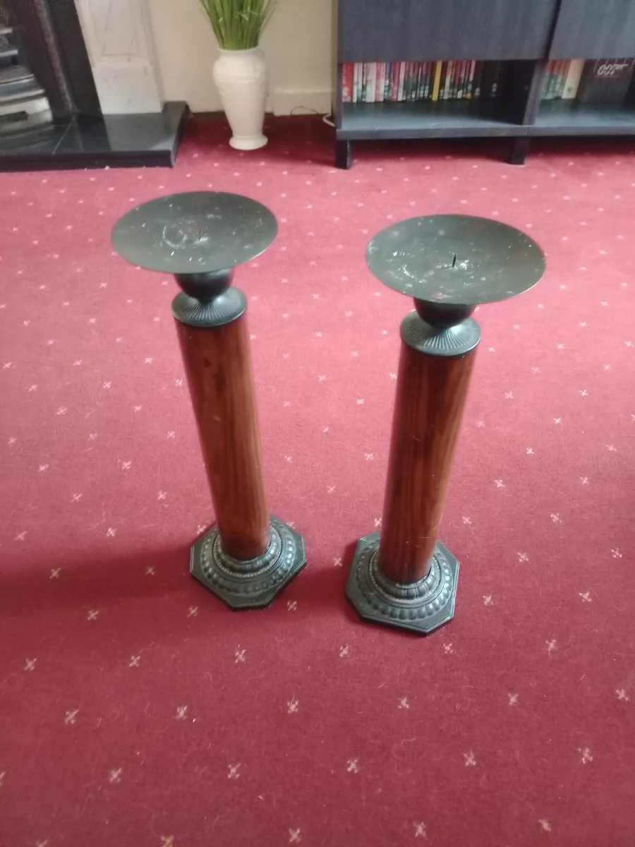 Large Twin Candle Holders