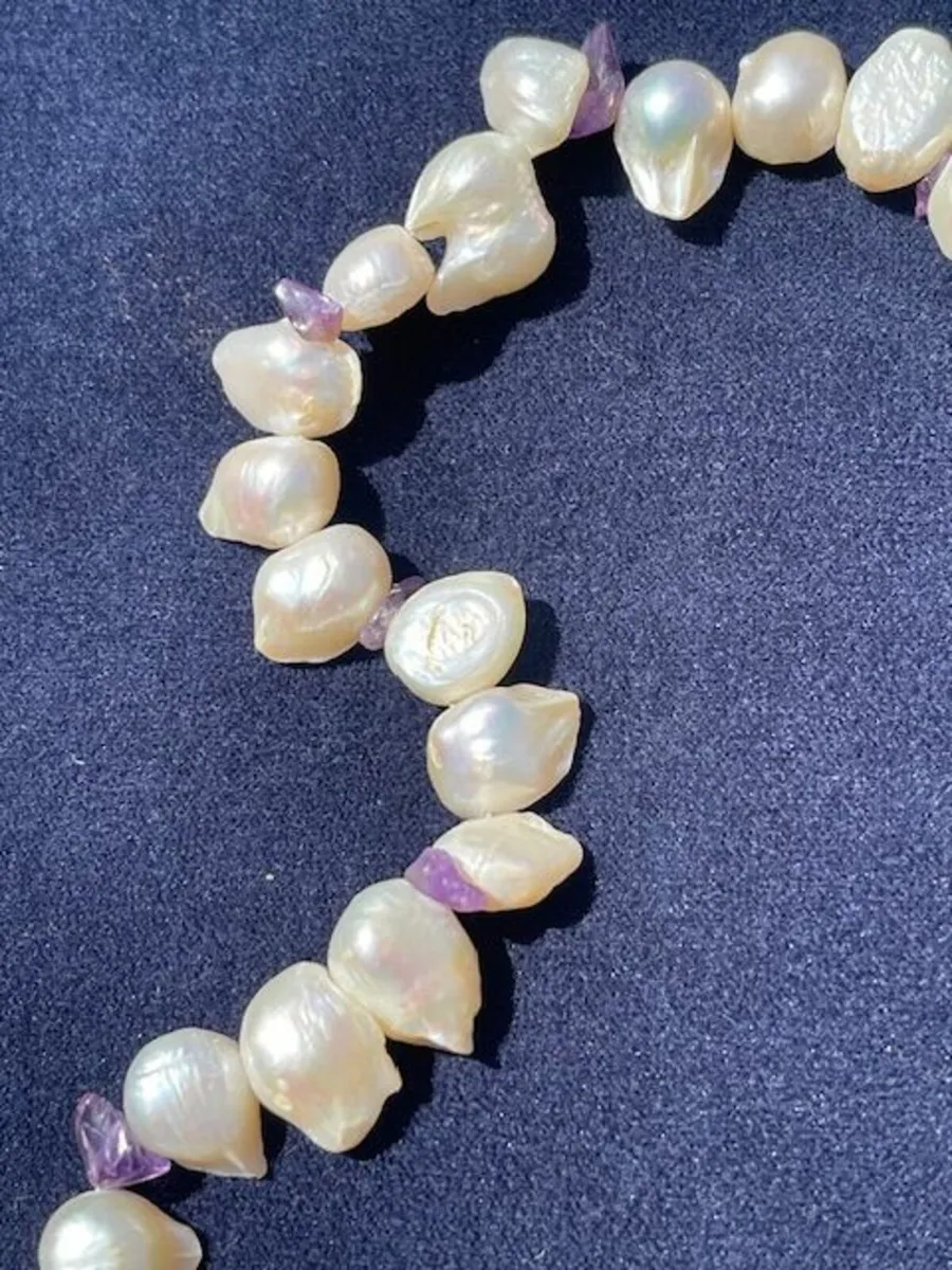'Baroque' Pearl Necklace - Image 4