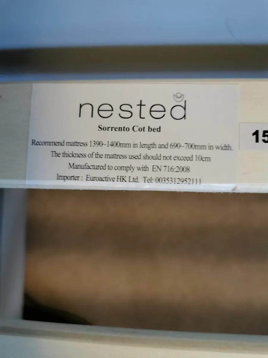 Nested Sorrento Cot Grey - Image 4