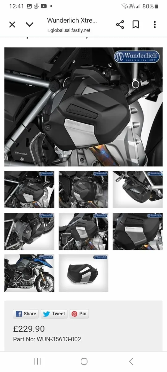 Bmw r1250 cylinder head protection - Image 1