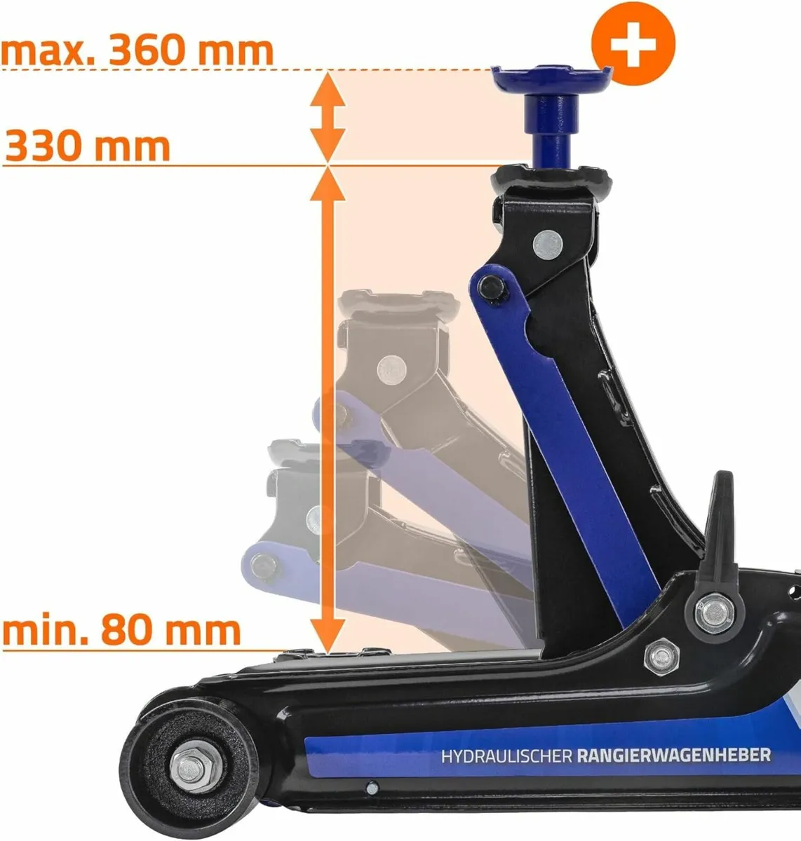 Hydraulic Trolley Jack up to 2.5T - Image 3