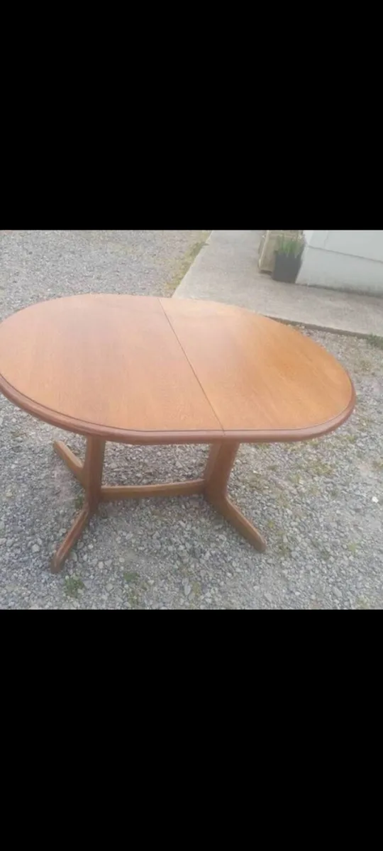 mid century teak whale tail table - Image 2