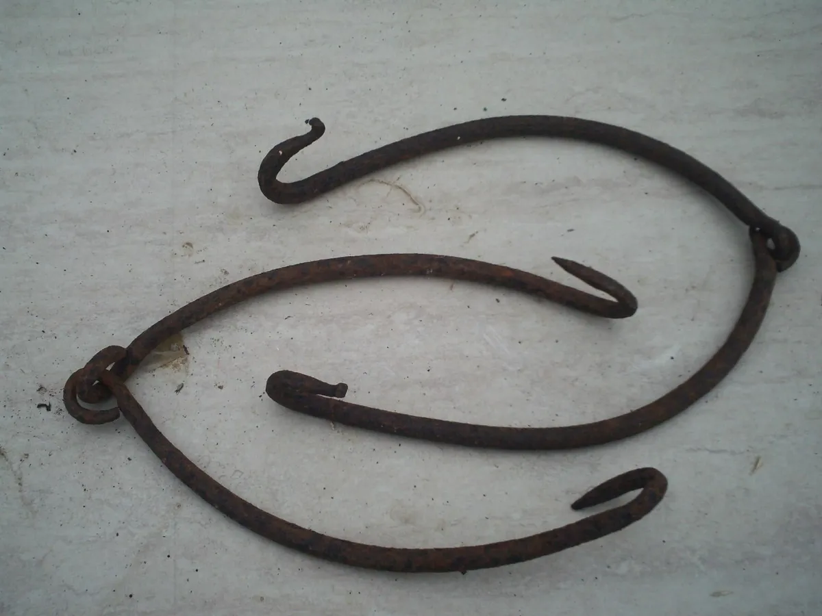 antique pan hooks