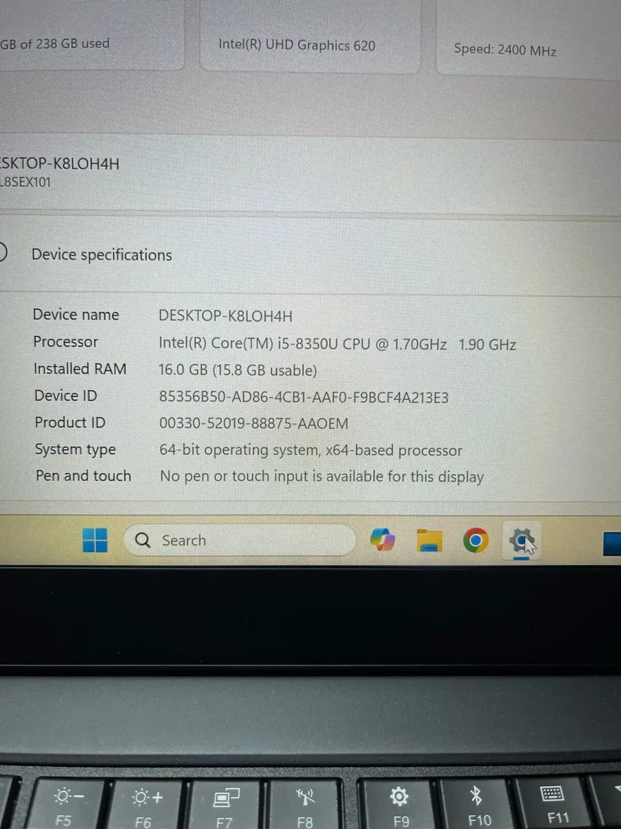 Lenovo T480s i5 pro 16-256 win 11 pro - Image 4