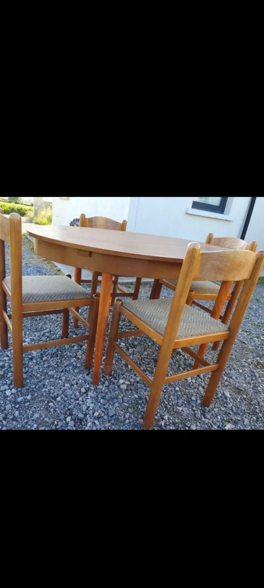 mid century teak dining set by schreiber - Image 2