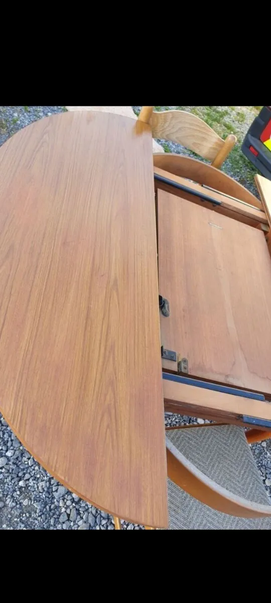 mid century teak dining set by schreiber - Image 3