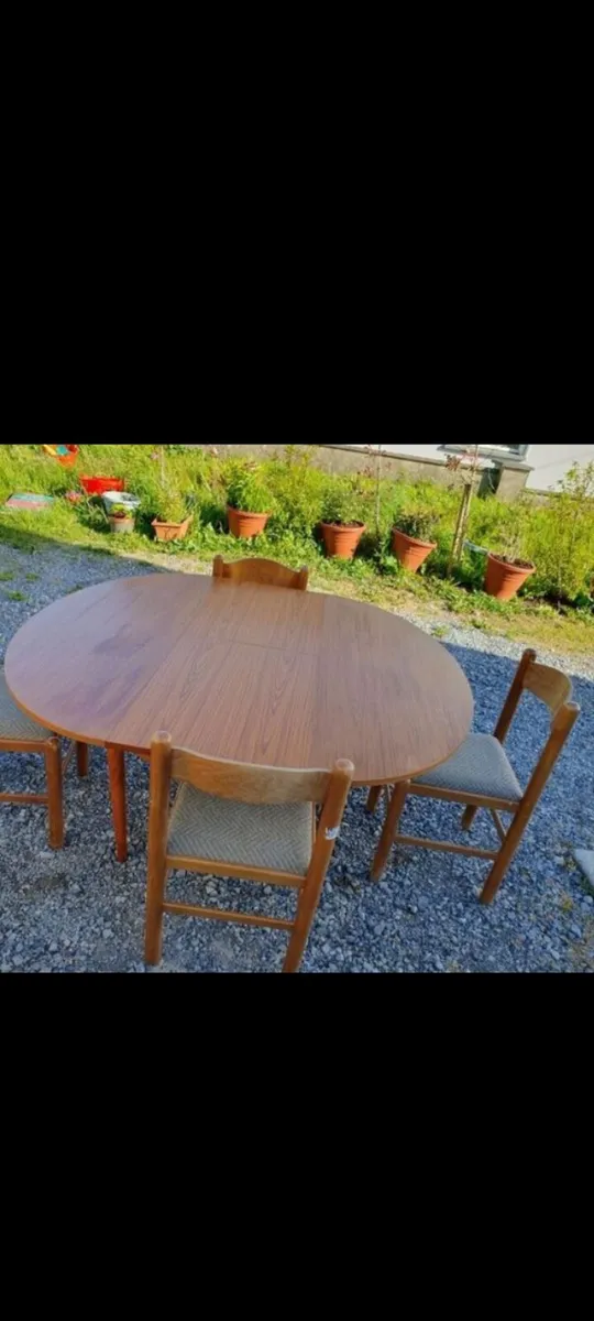 mid century teak dining set by schreiber - Image 4