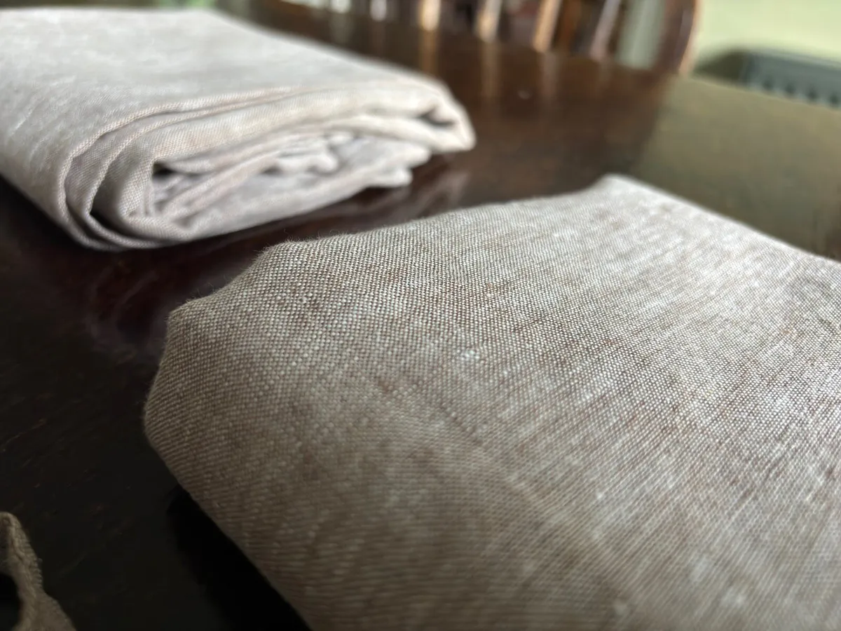 NEW: LINEN SUPER KiNG DUVET + 2 LINEN PILLOWCASES - Image 4