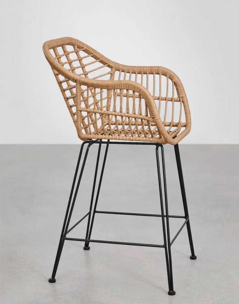For Sale: 3 x Zole Wicker Bar Stools – Brand New - Image 2