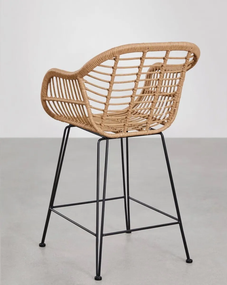 For Sale: 3 x Zole Wicker Bar Stools – Brand New - Image 3