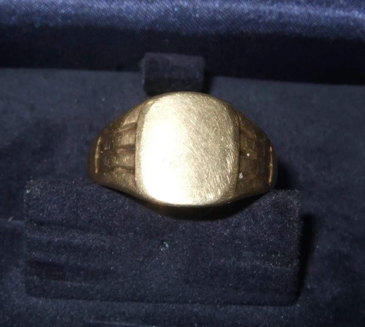 Vintage Gentlemans Signet Ring 9ct Gold Hallmarked - Image 4