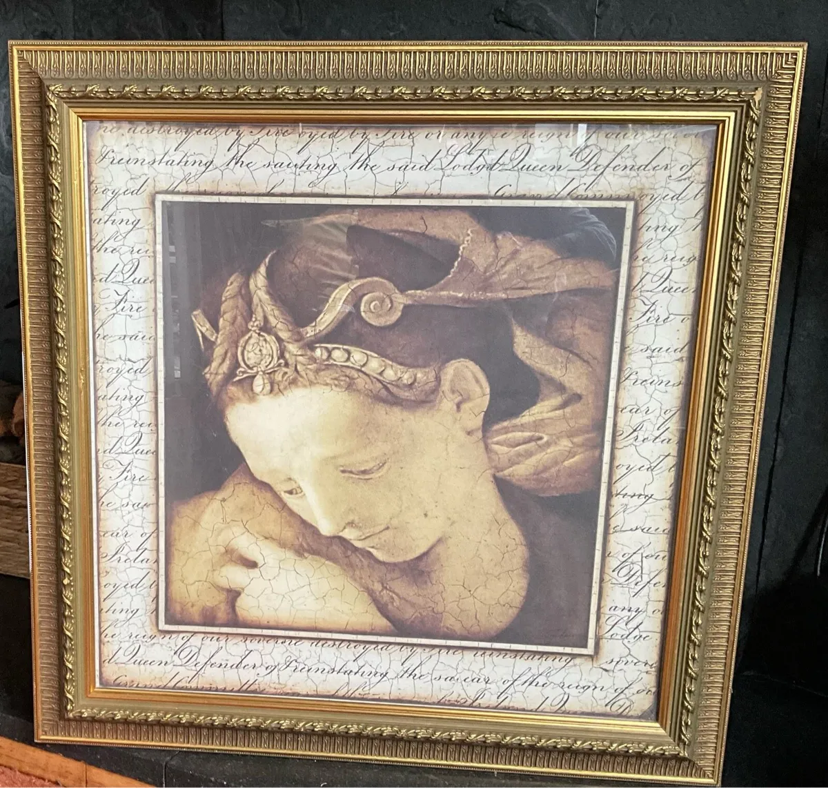 Extra Large Vintage Sid Dickens ‘Serene Grace” - Image 1