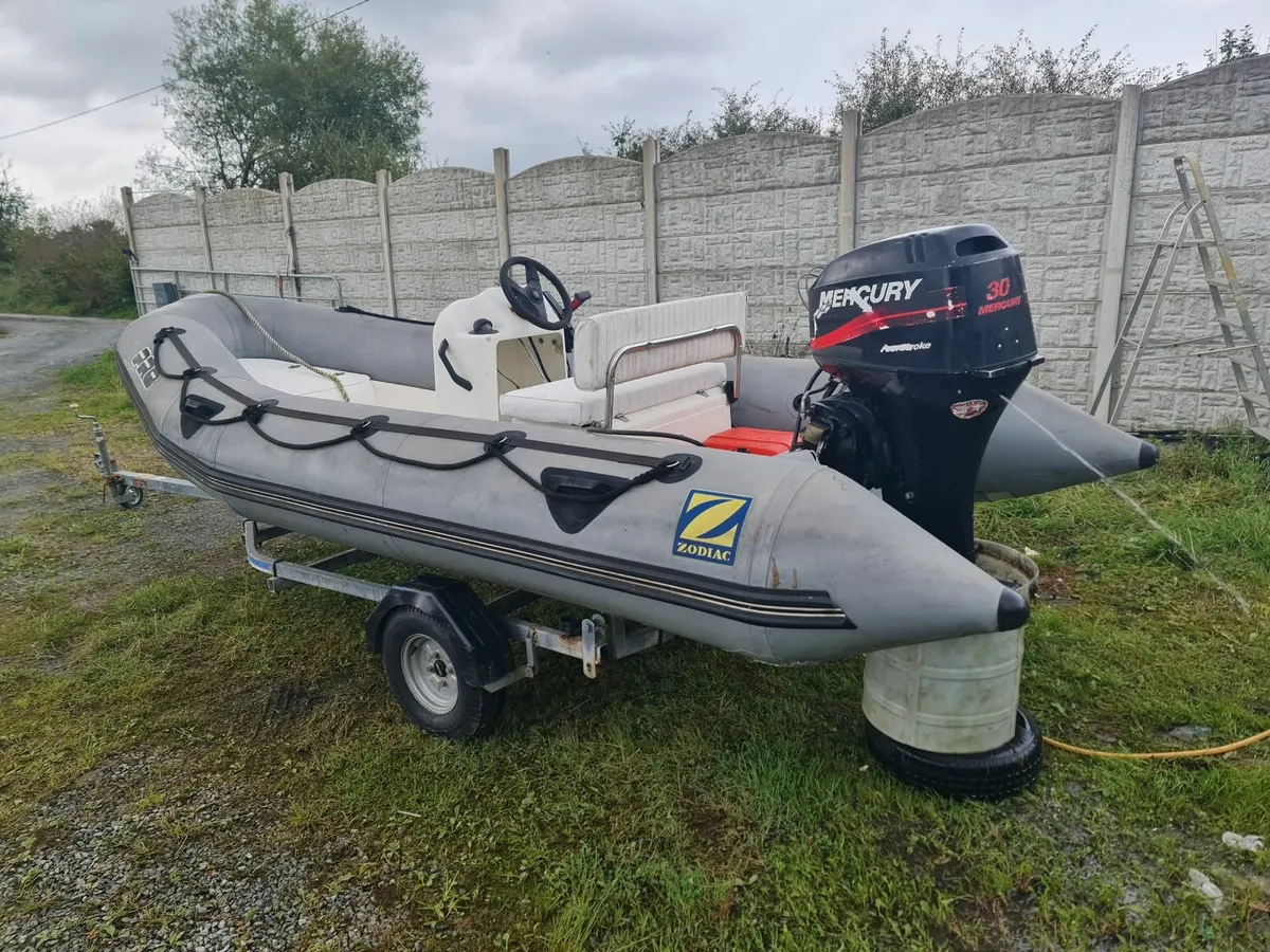 new pictures as requested  rib trailer 30hp eng - Image 1