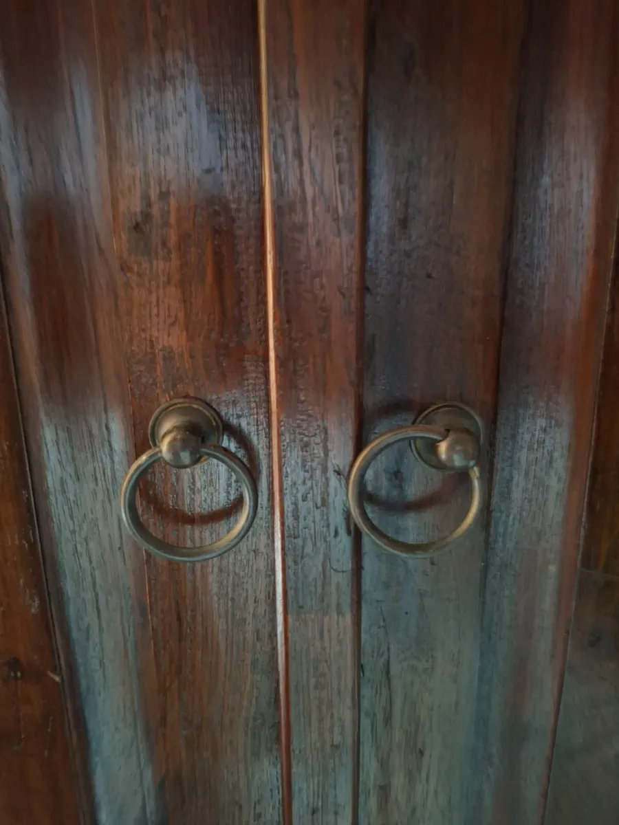 2 x Solid Mahogany Wardrobes - Image 4