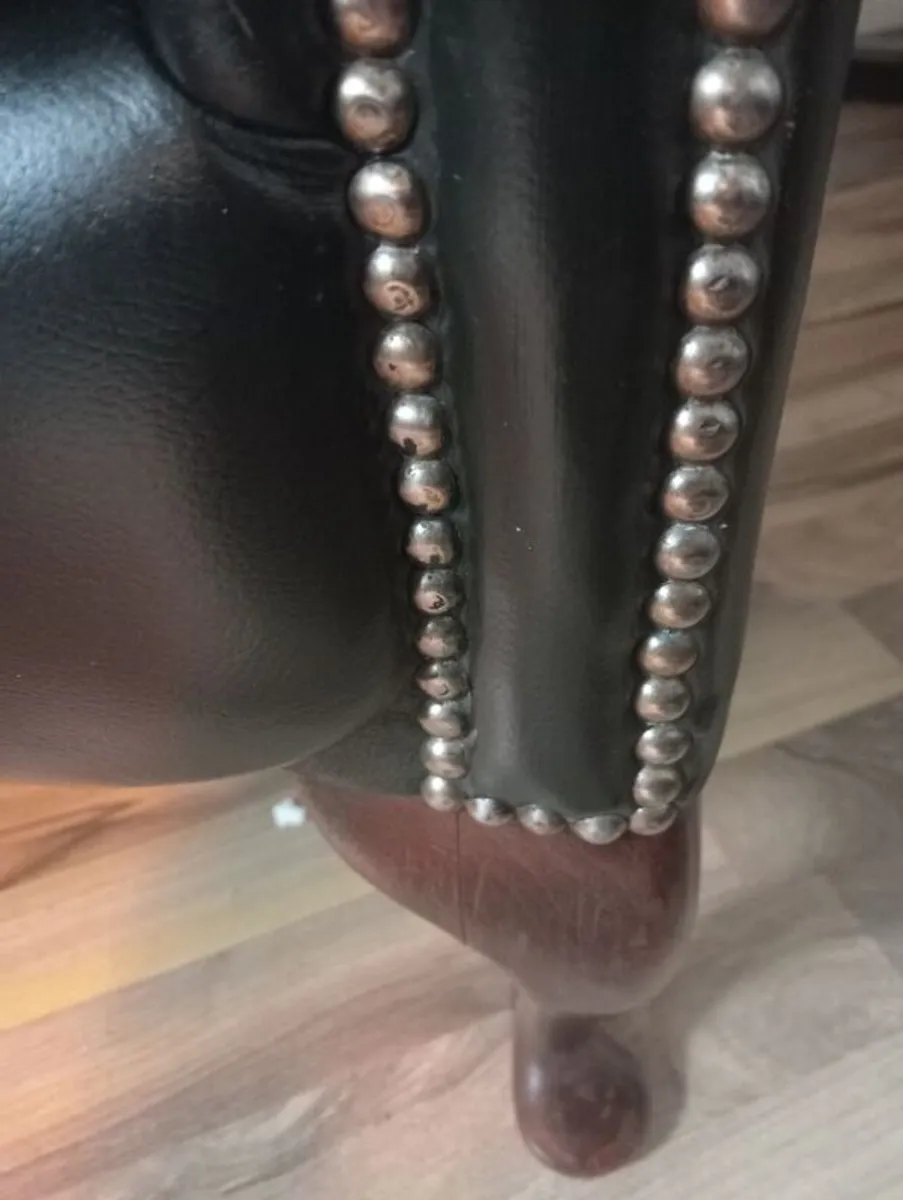 Chesterfield Wingback Armchair - Image 4
