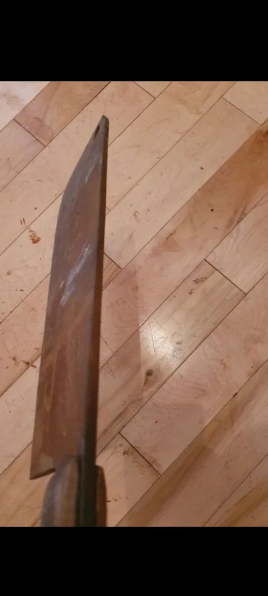 rare antique butchers  meat cleaver with knives - Image 4