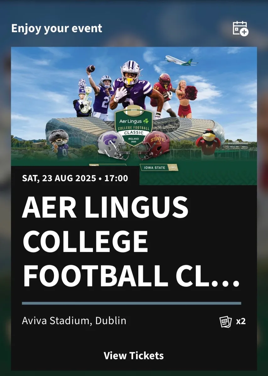 2 x Aer Lingus Classic Tickets