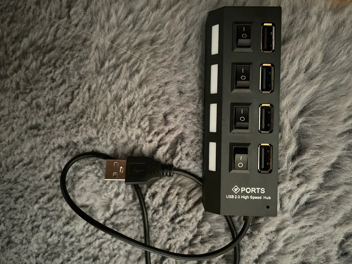 4 Ports USB 2.0 HUB Expander On/Off Switch - Image 3