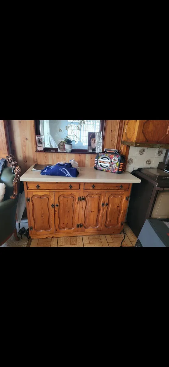 Yellow Pine kitchen unit - Image 1