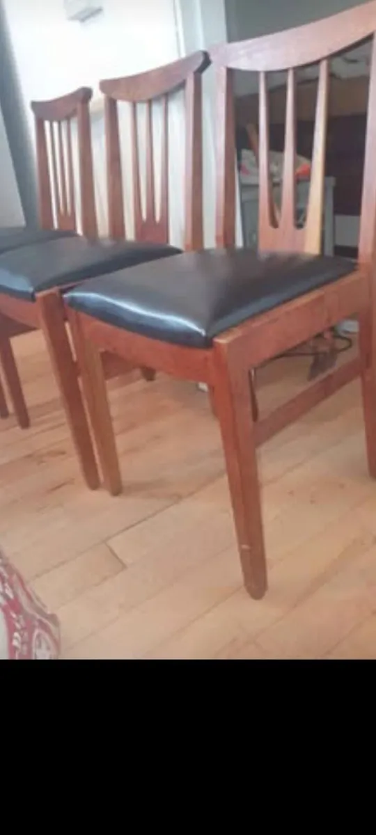 rare gplan brasilla dining chairs x3 - Image 2