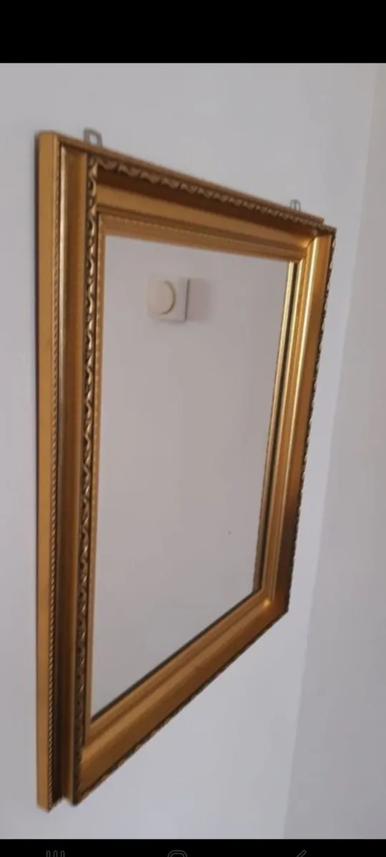 vintage gold mirror - Image 1