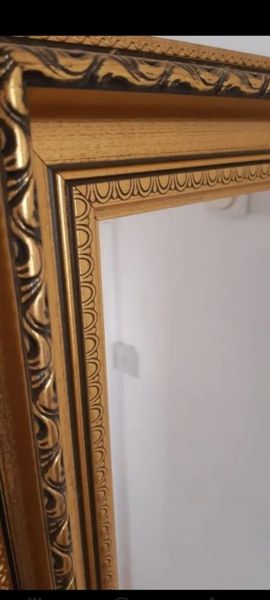 vintage gold mirror - Image 2