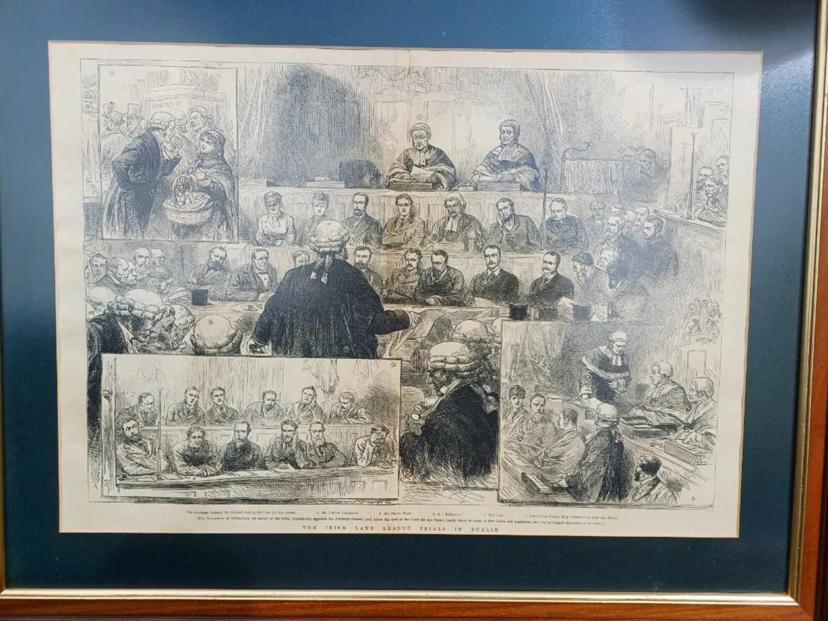 Antique Irish History Newspaper Pictures - Image 3